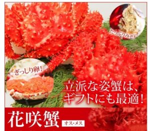 かにまみれの花咲ガニ